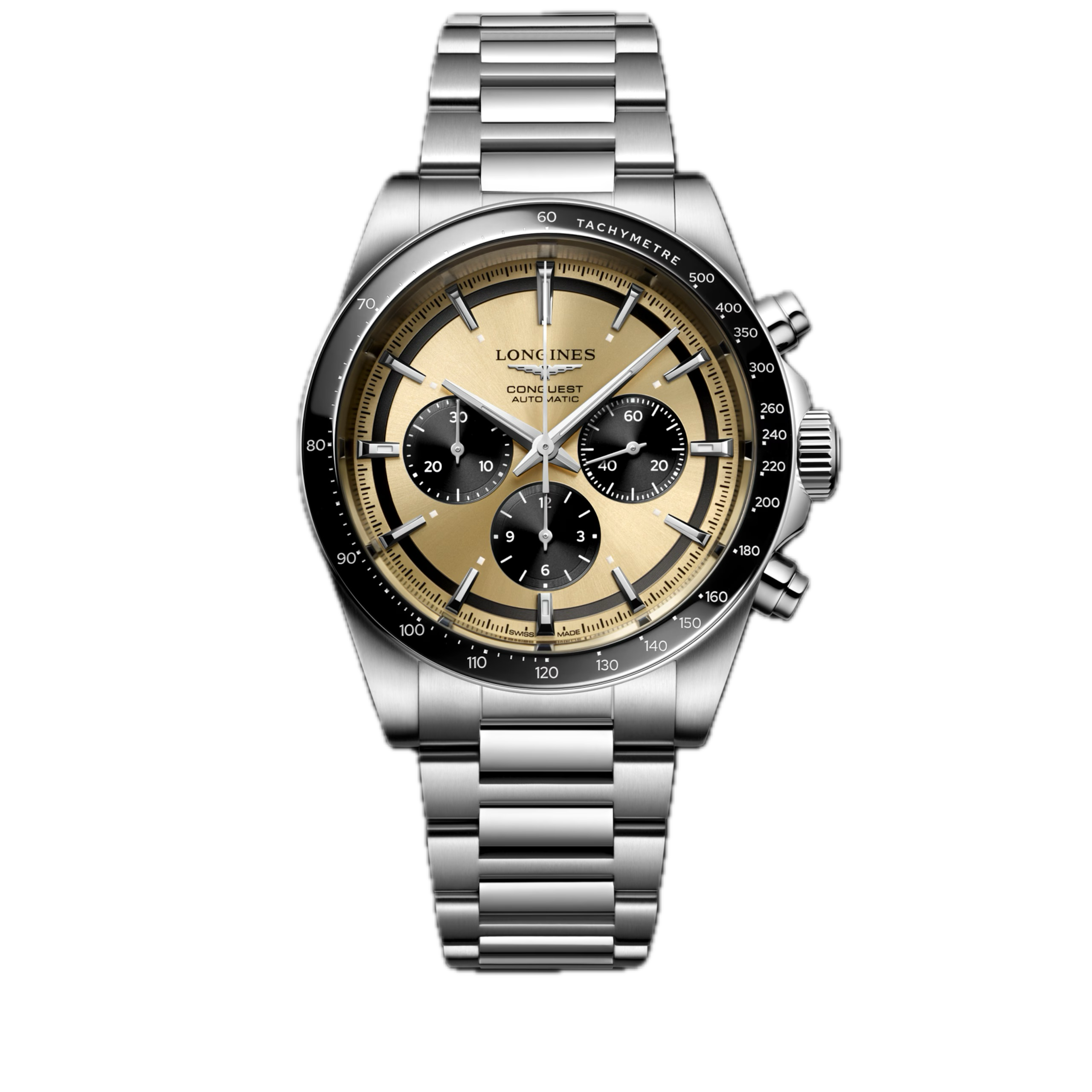 Longines Conquest Chronograph gold Herrenuhr L3.835.4.32.6