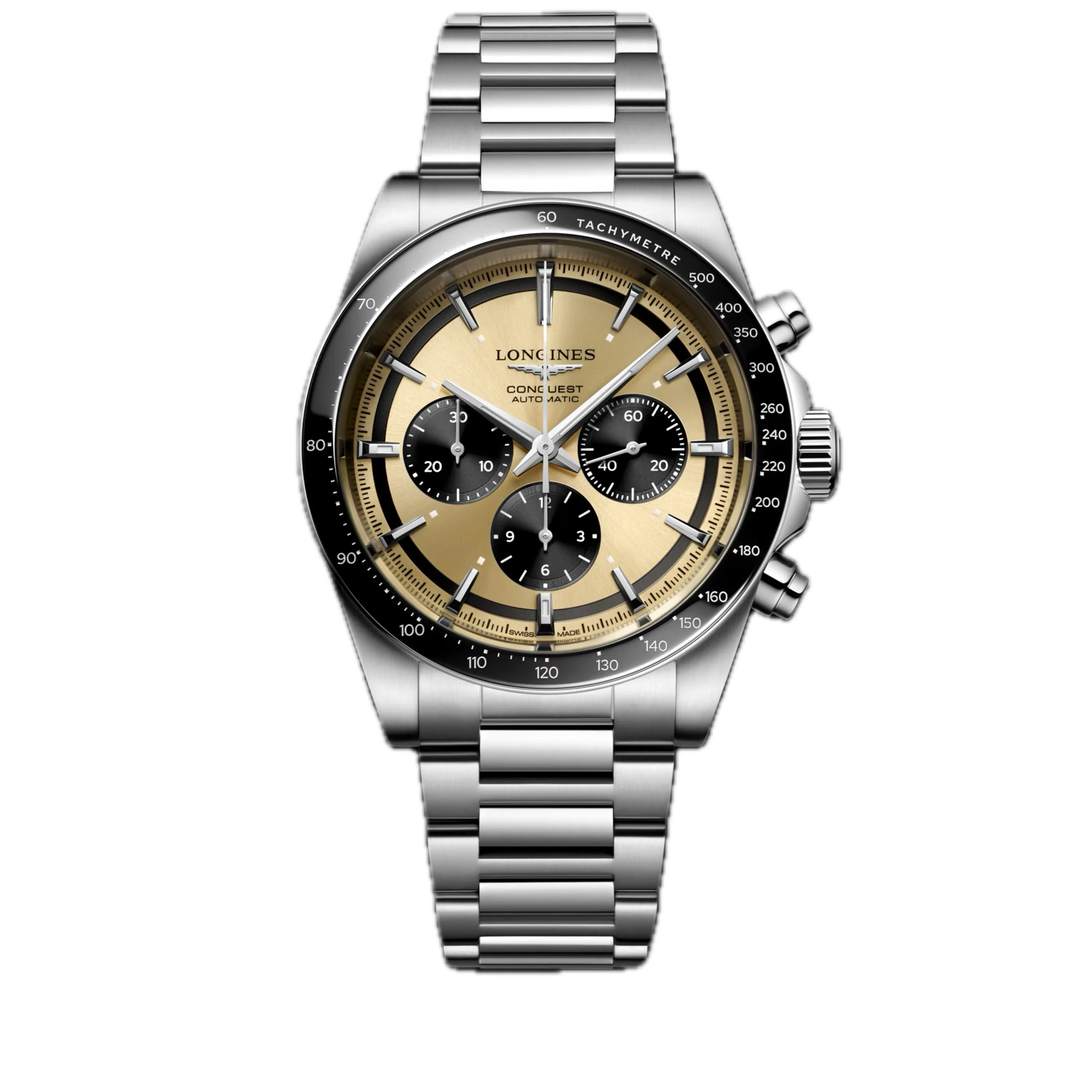 Longines Conquest Chronograph gold Herrenuhr L3.835.4.32.6