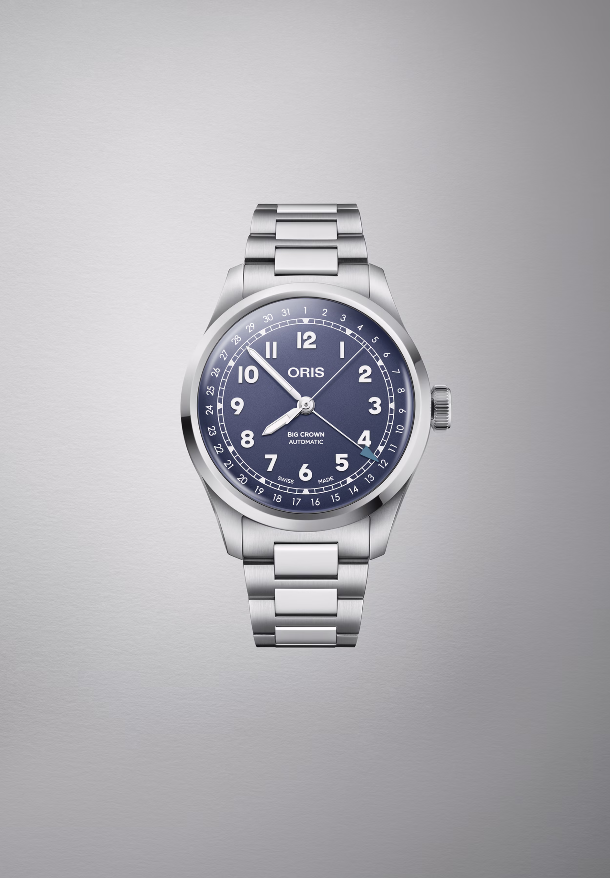 Oris Big Crown Pointer Date 40mm Edelstahl Blau Herrenuhr 01 754 7798 4068-07 8 20 06