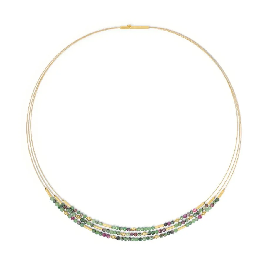 Bernd Wolf Clenifa Collier Rubin-Zoisit 43cm, 84136086-043