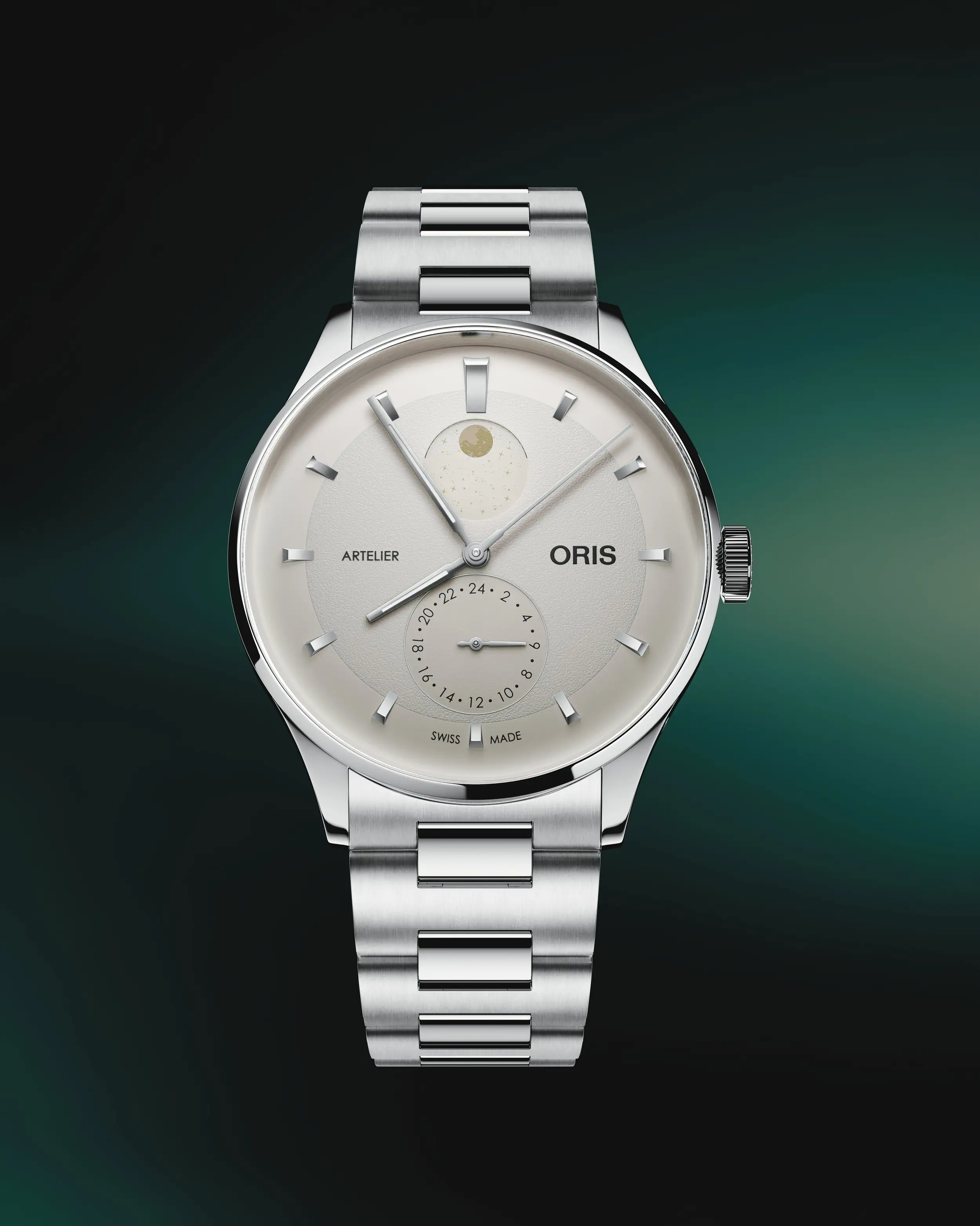 Oris Artelier Complication 39.50 mm Edelstahl Weiß Herrenuhr 01 782 7811 4051-07 8 20 20