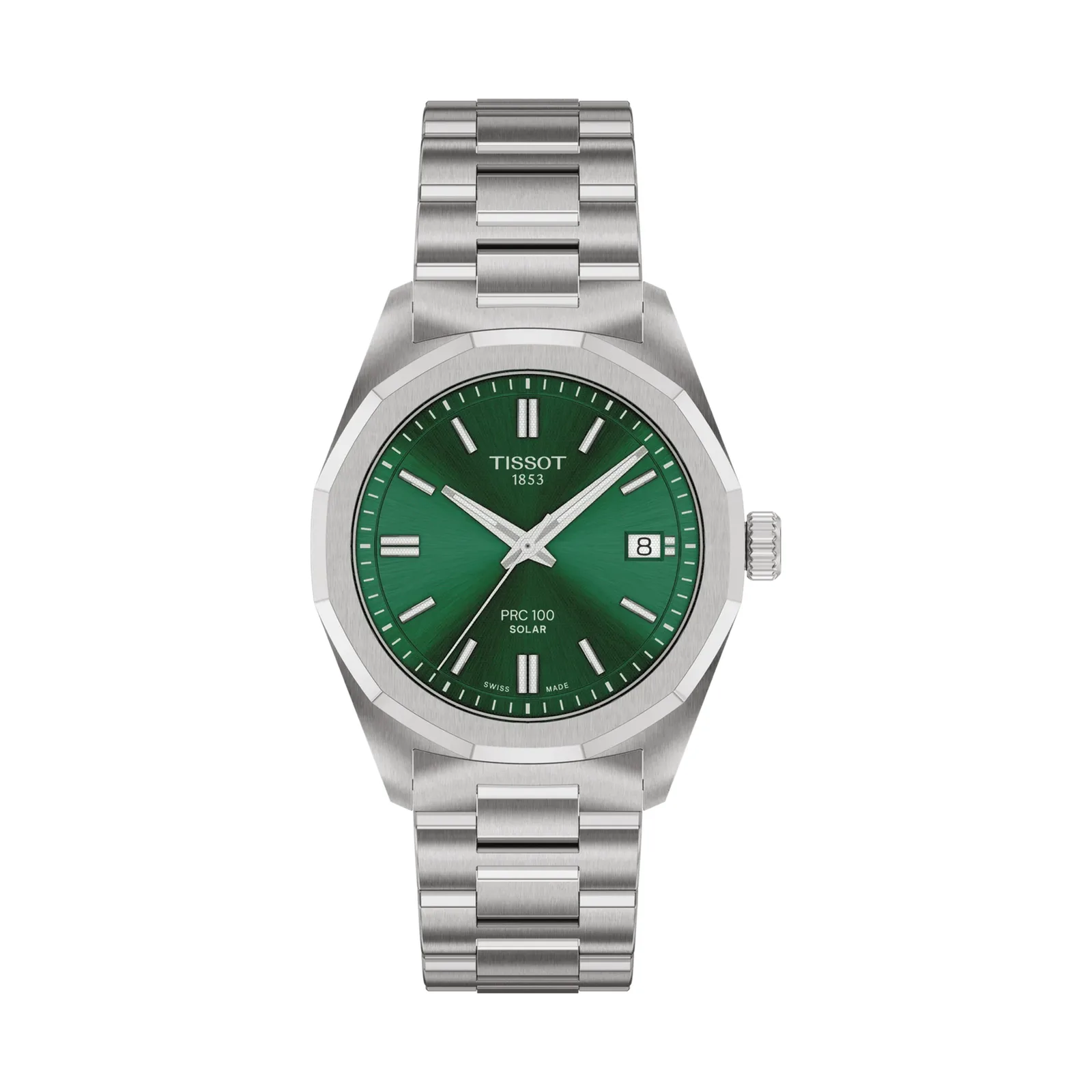 Tissot PRC 100 Solar 34 mm Grün Damenuhr T151.822.11.091.00