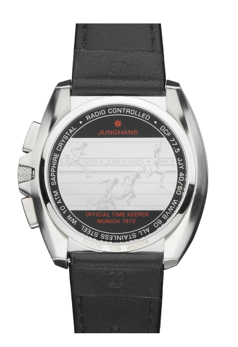 Junghans 1972 Mega Solar, 43mm, Multifrequenz-Funk-Solarwerk, Saphirglas Herrenuhr 56/4610.00