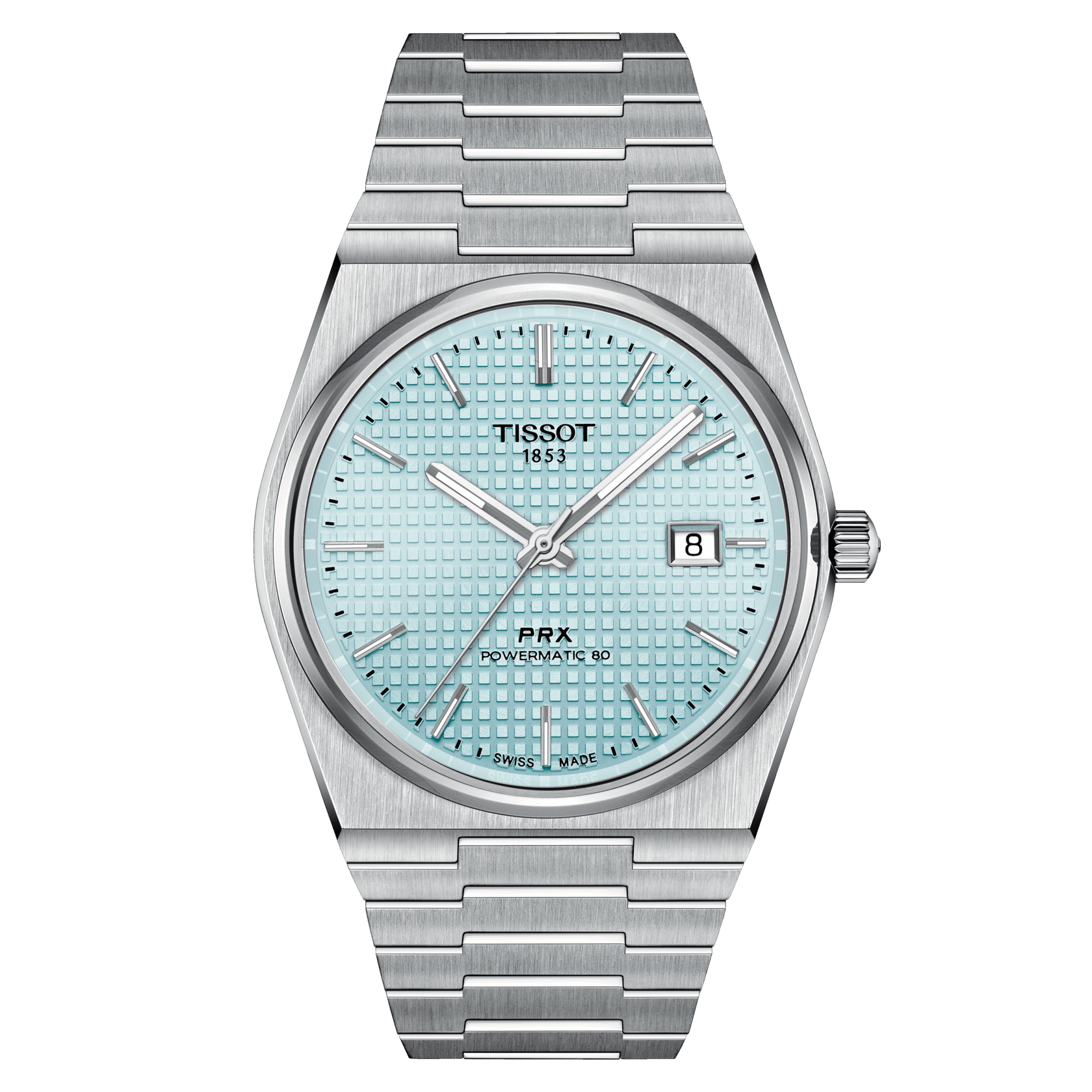 Tissot PRX Powermatic 80 Hellblau Ice Blue Herrenuhr T137.407.11.351.00