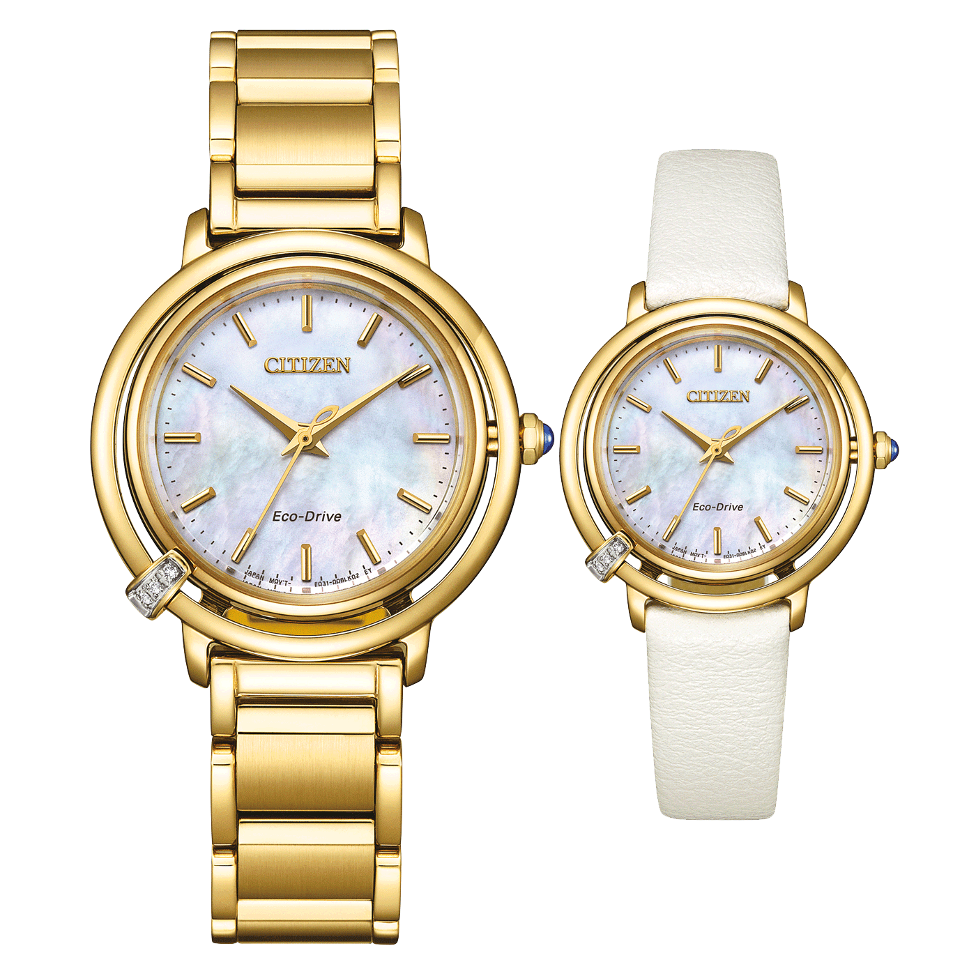 Citizen Eco-Drive Analog ARCLY-Kollektion Damenuhr inklusive Wechselarmband EM1092-64D