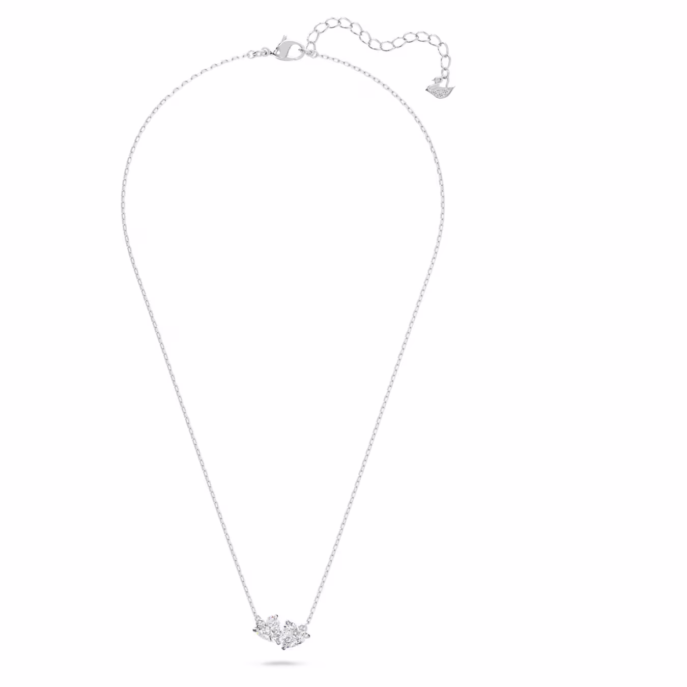 Swarovski  Mesmera Halskette Herz, Weiß, Rhodiniert