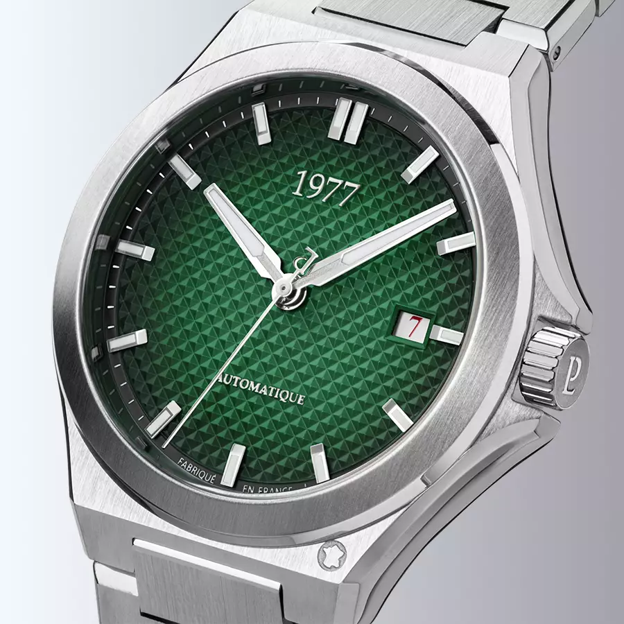 1977 ARSENE Automatique, 41 MM, Cadran Vert , Bracelet Acier 904L Herrenuhr 1977P02171