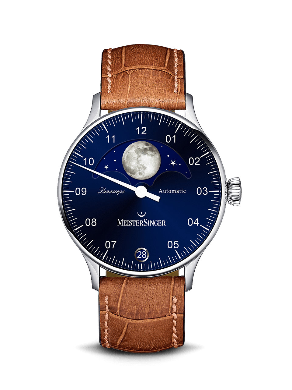 Meister Singer Lunascope Automatik MS Luna Herrenuhr LS908