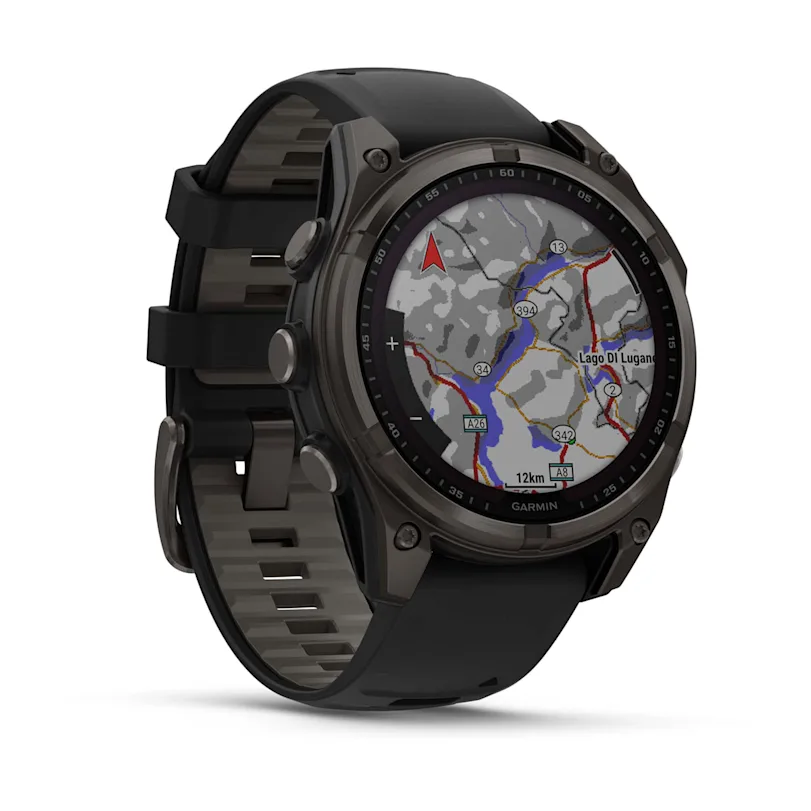 Garmin fēnix® 8 - 47 mm Solar Sapphire Graphit/Carbongrau Titan DLC 010-02906-11