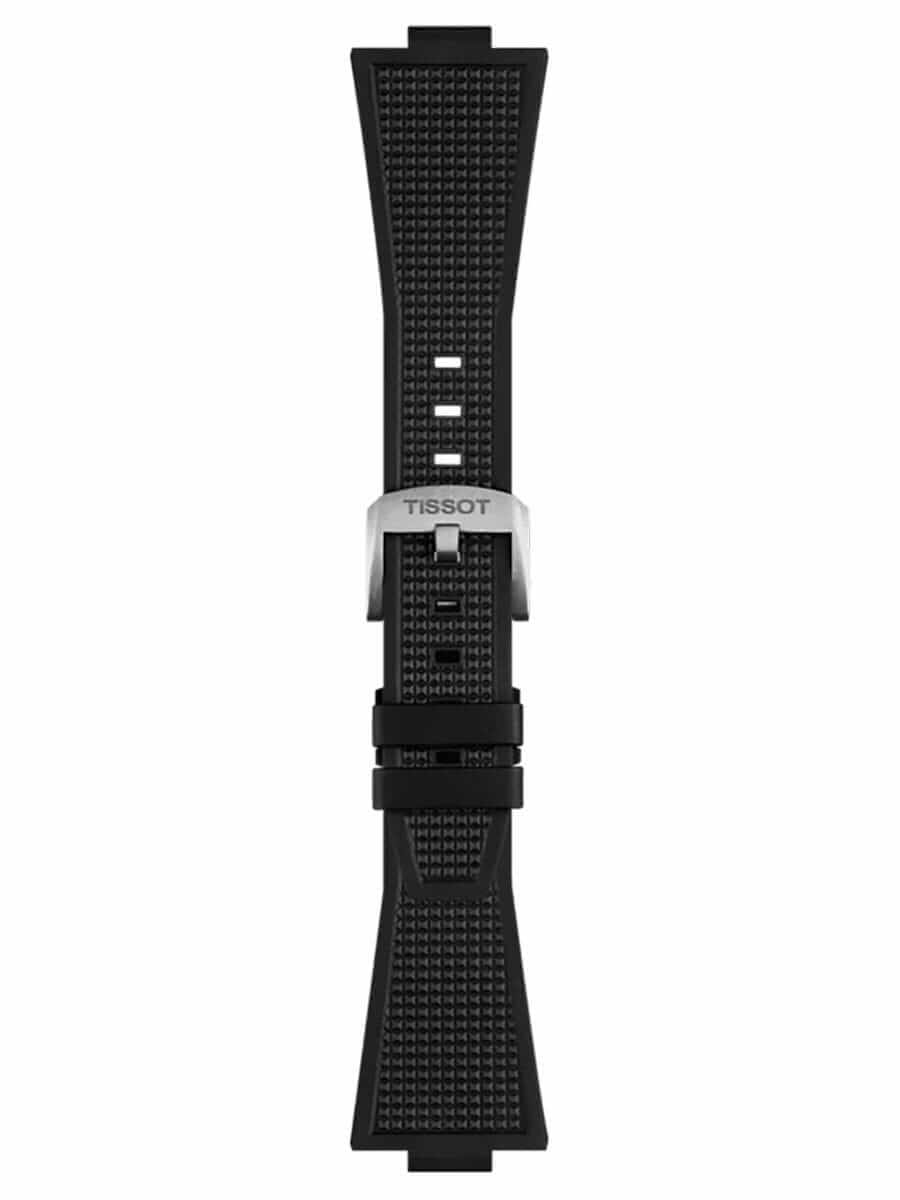 Tissot Ersatzarmband Silikon schwarz 12 mm für PRX T603.048.462