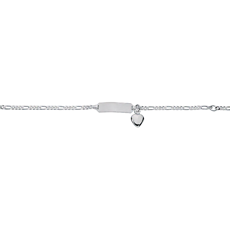 CEM 925er  Silber Identband 12 - 14 cm, rhodiniert BIDR904661