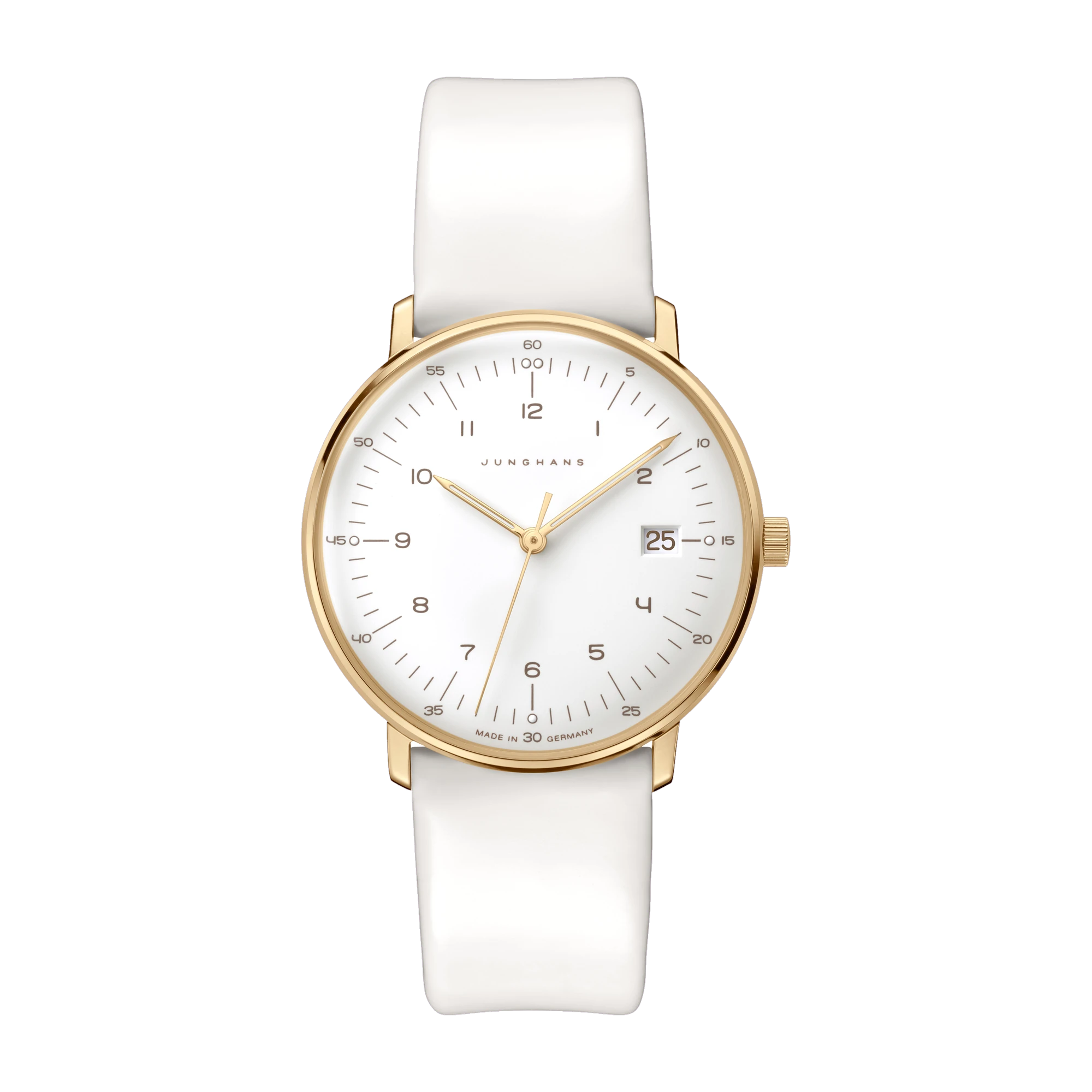 Junghans max bill Damen Quarz sandgoldfarben Damenuhr 47/7451.02