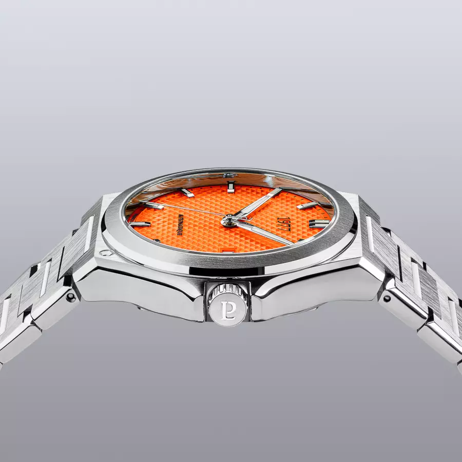 1977 ARSENE Automatique, 41 MM, Cadran Orange, Bracelet Acier 904L Herrenuhr 1977P02181