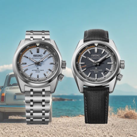 Seiko Prospex Speedtimer Automatik Hellblau Edelstahlband Herrenuhr HBC003J1