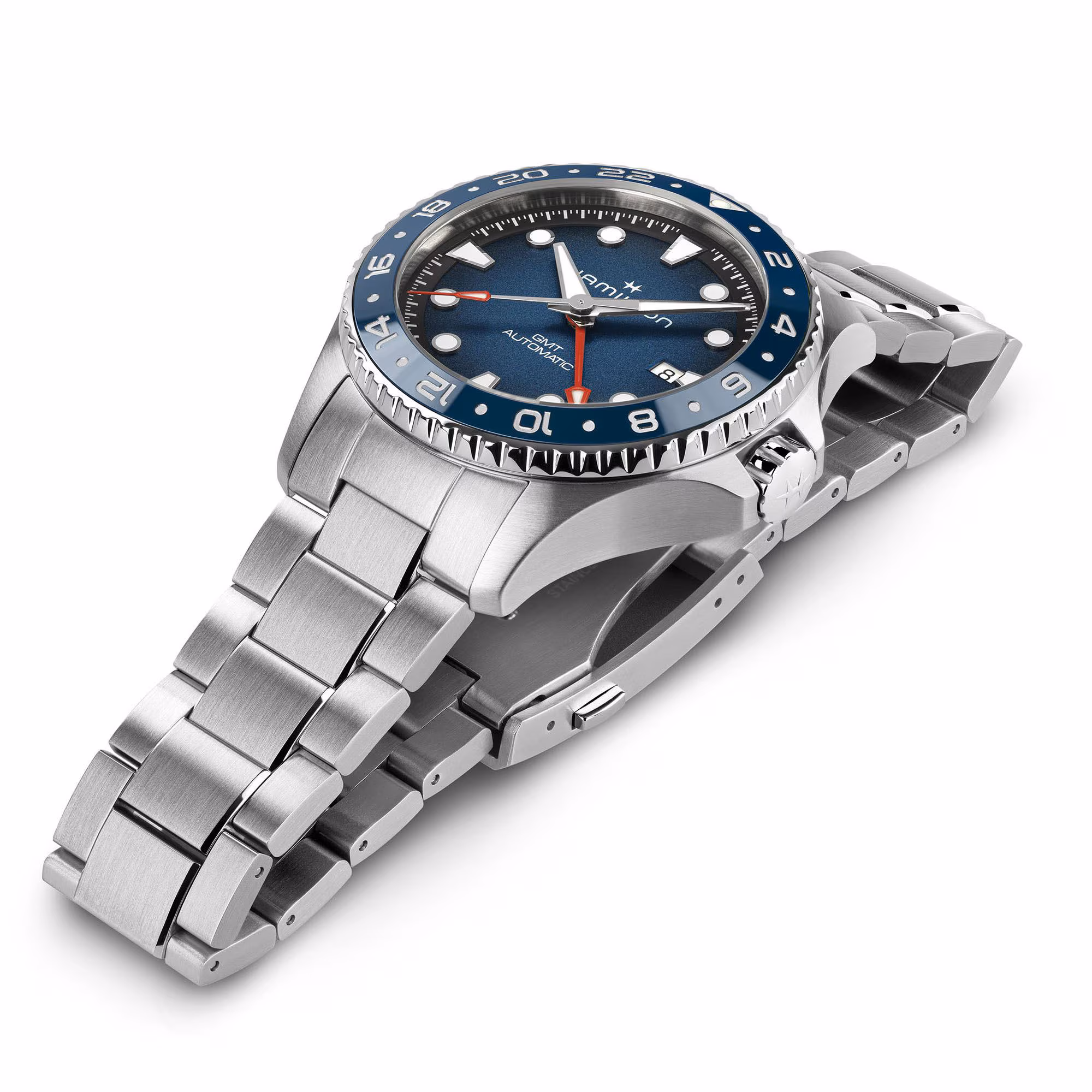 Hamilton KHAKI NAVY SCUBA AUTO GMT Blau 43 MM Herrenuhr H82535140
