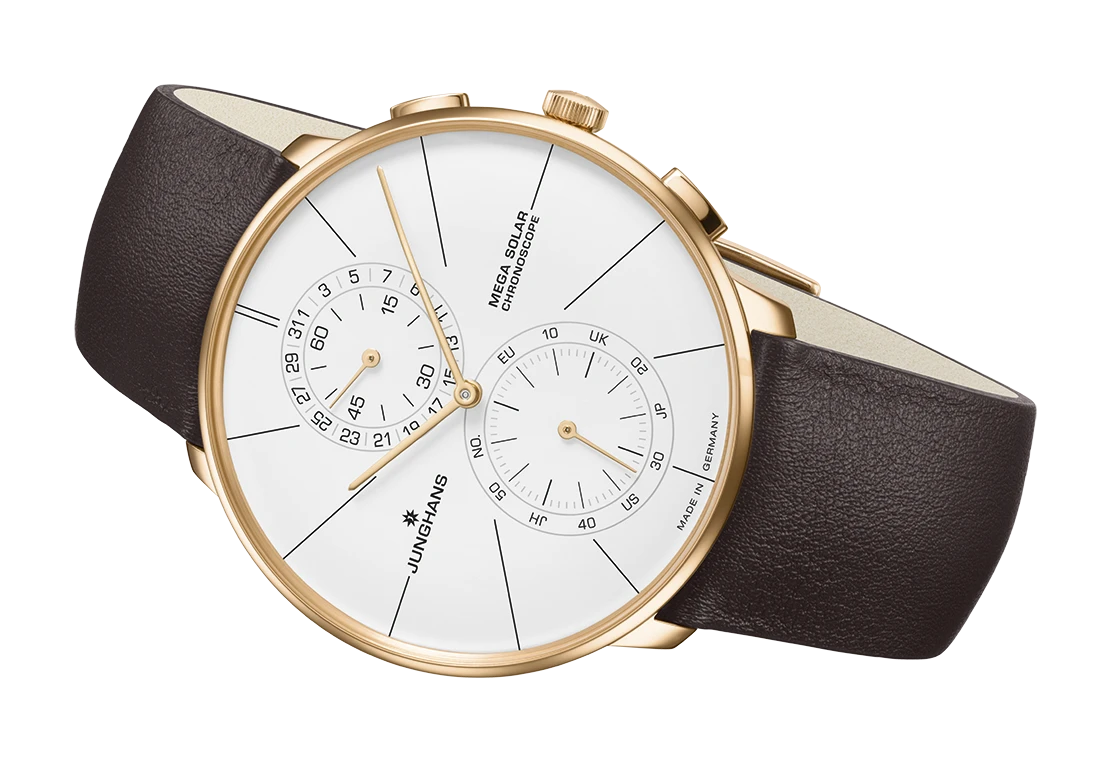 Junghans Meister fein Chronoscope Mega Solar Herrenuhr 059/7201.00