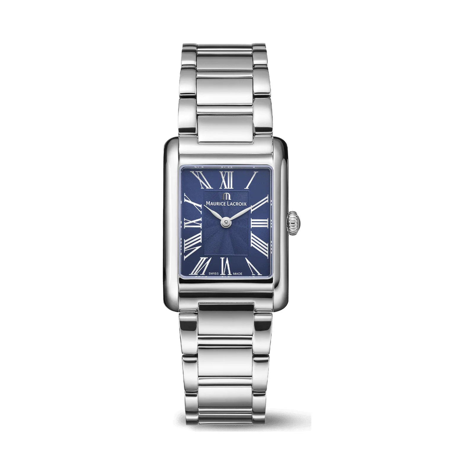 Maurice Lacroix Fiaba Square 24 x 34 mm Quarz Edelstahlarmband Damenuhr FA1205-SS002-410-1