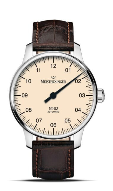 Meister Singer Automatik Elfenbein Herrenuhr BM9903