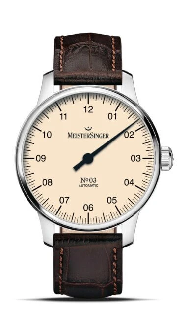 Meister Singer Automatik Elfenbein Herrenuhr BM9903