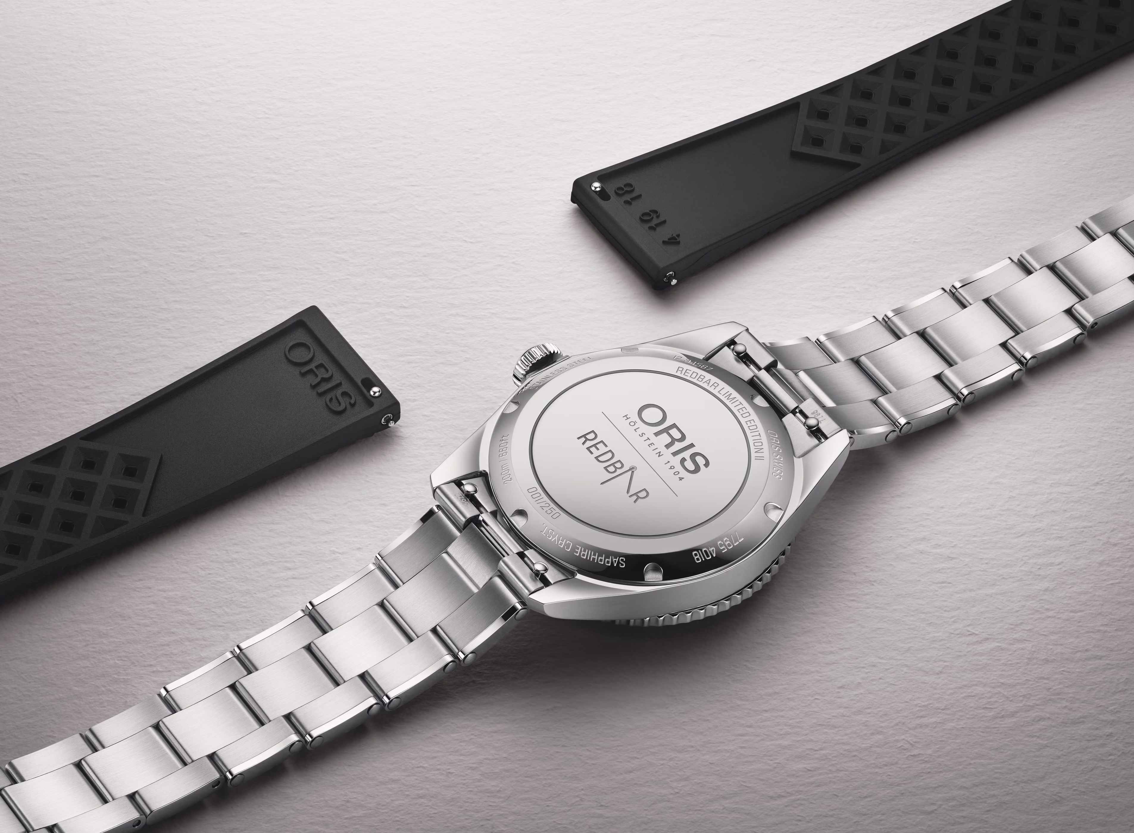 Oris Oris X RedBar Limited Edition II 39mm Taucheruhr Herrenuhr 01 733 7795 4018-Set