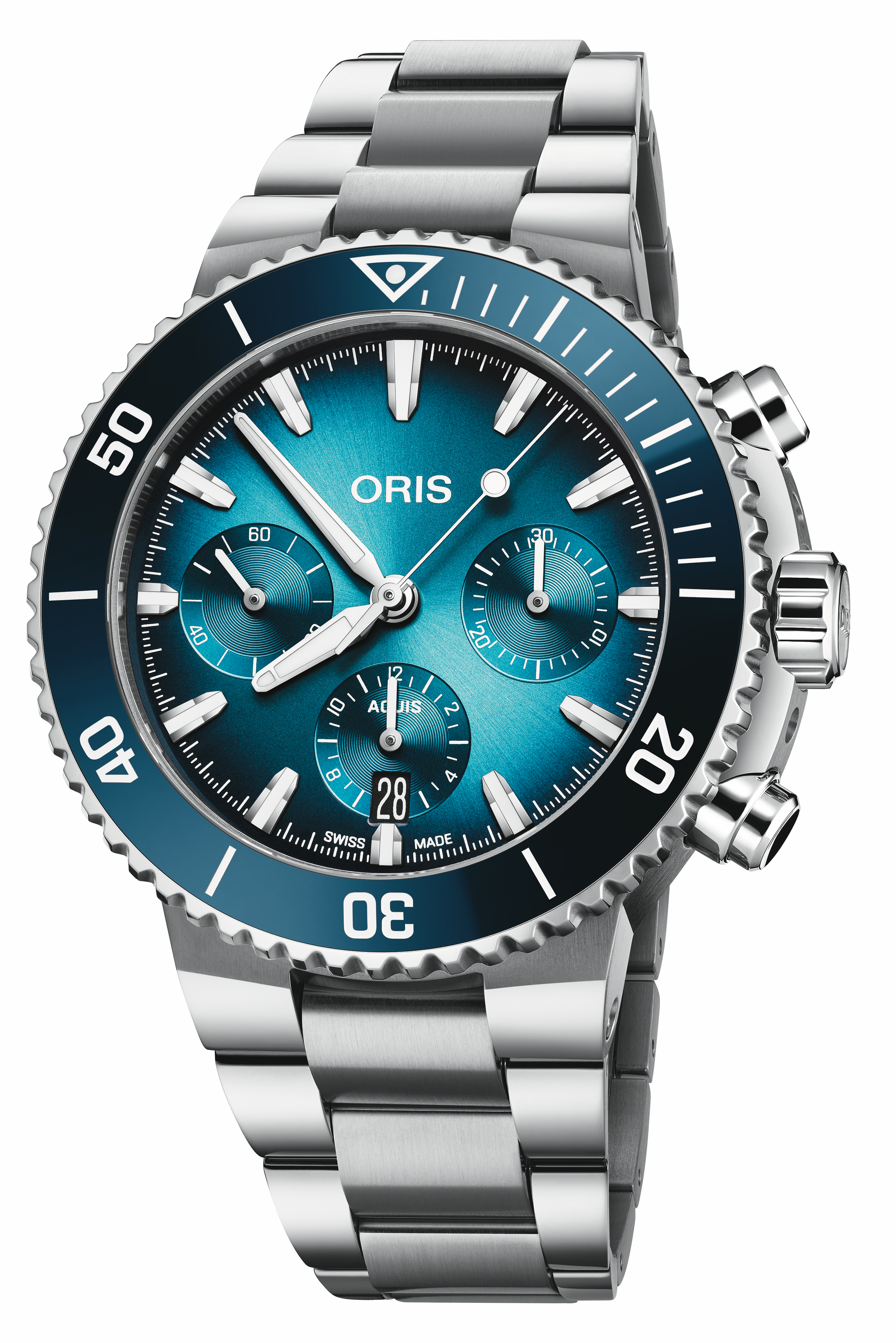 Oris Aquis Chronograph Automatik Herrenuhr , 01 771 7793 4155-07 8 23 01PEB