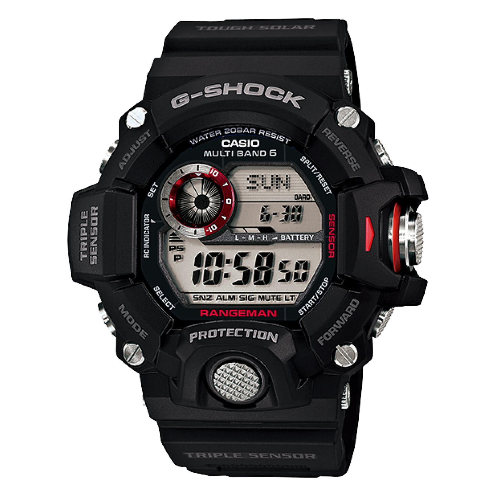 Casio G-Shock Rangeman GW-9400-1ER Solar Herrenuhr