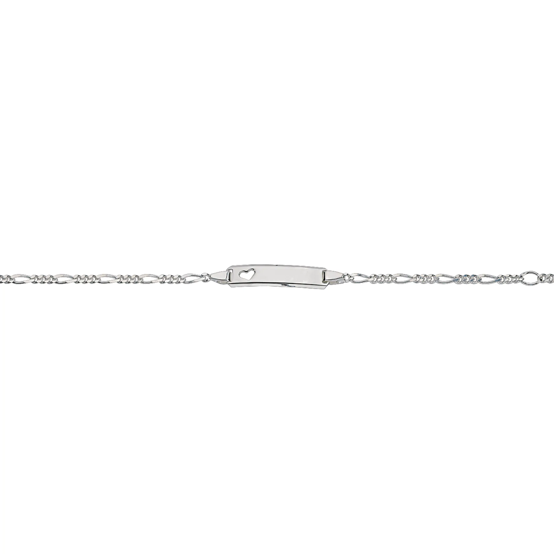 CEM 925er  Silber Identband 14 - 16 cm, rhodiniert BIDR904664