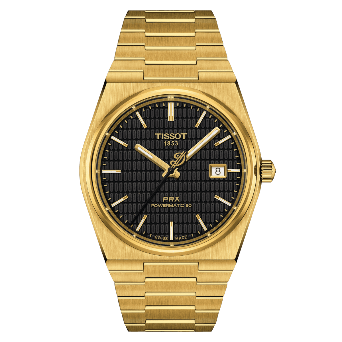 Tissot PRX Powermatic 80 Damian Lillard Special Edition Herrenuhr Set mit schwarzem Kautschukband T137.407.33.051.00