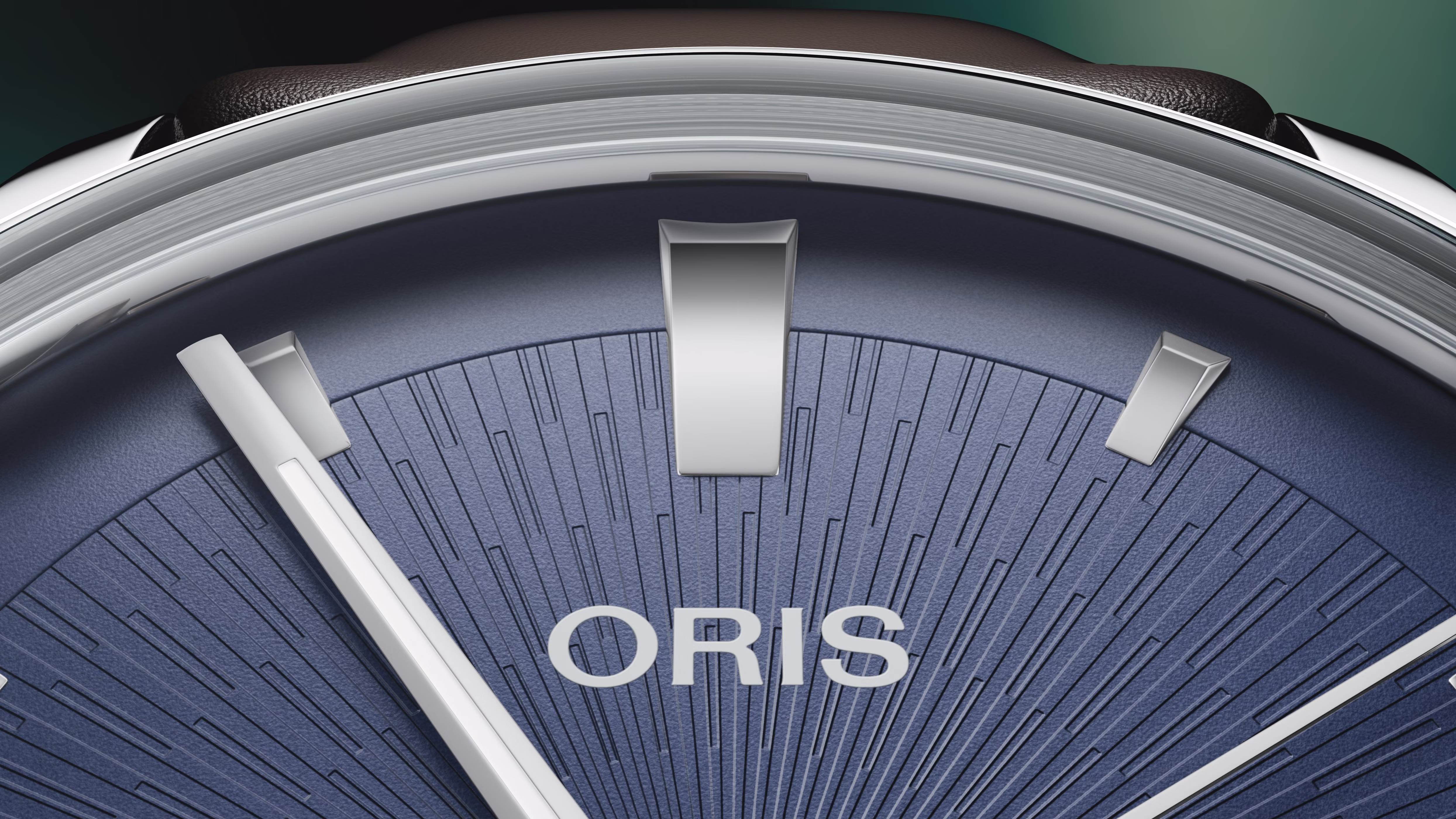 Oris Artelier Date 38mm Lederband Automatik Blau Herrenuhr 01 733 7810 4055-07 6 20 17FC