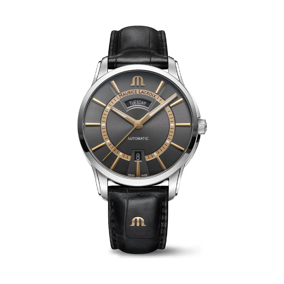 Maurice Lacroix Pontos Day Date Herrenuhr PT6358-SS001-333-2