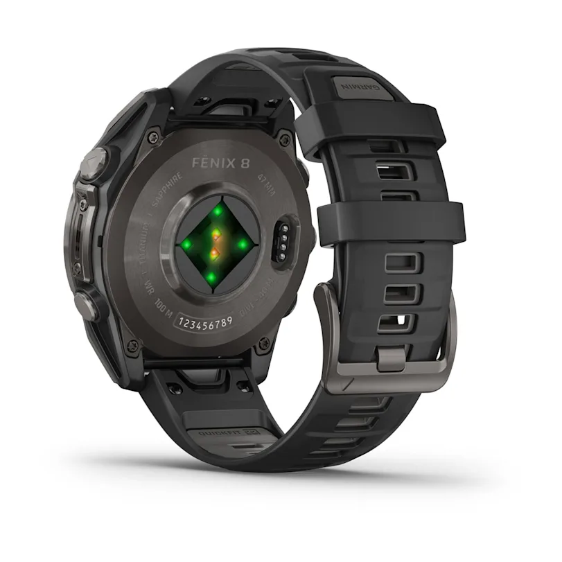 Garmin fēnix® 8 - 47 mm AMOLED Sapphire Schwarz/Carbongrau Titan DLC 010-02904-21