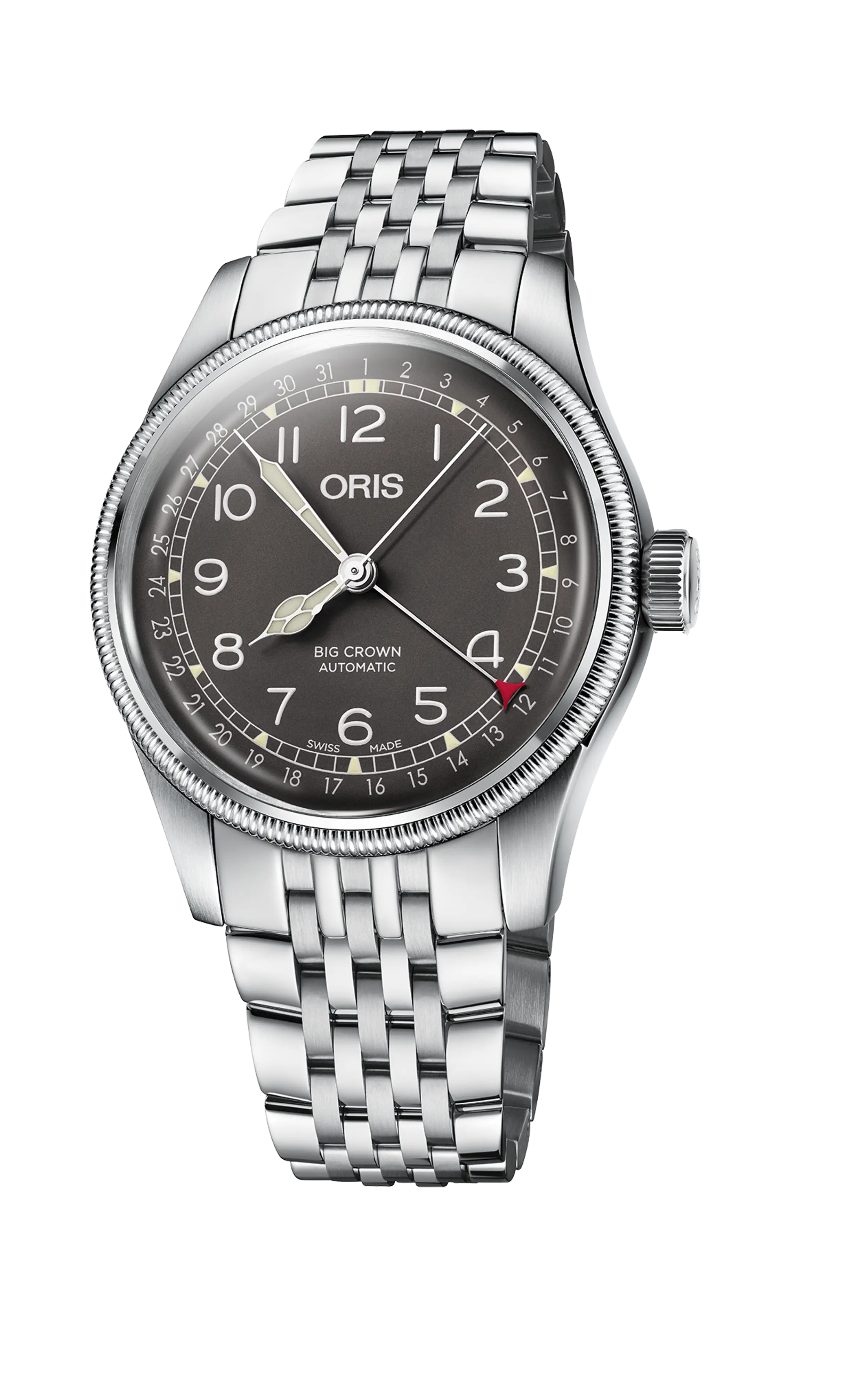 Oris Big Crown Pointer Date 40mm Automatik Edelstahlarmband Herrenuhr 01 754 7741 4064-07 8 20 22
