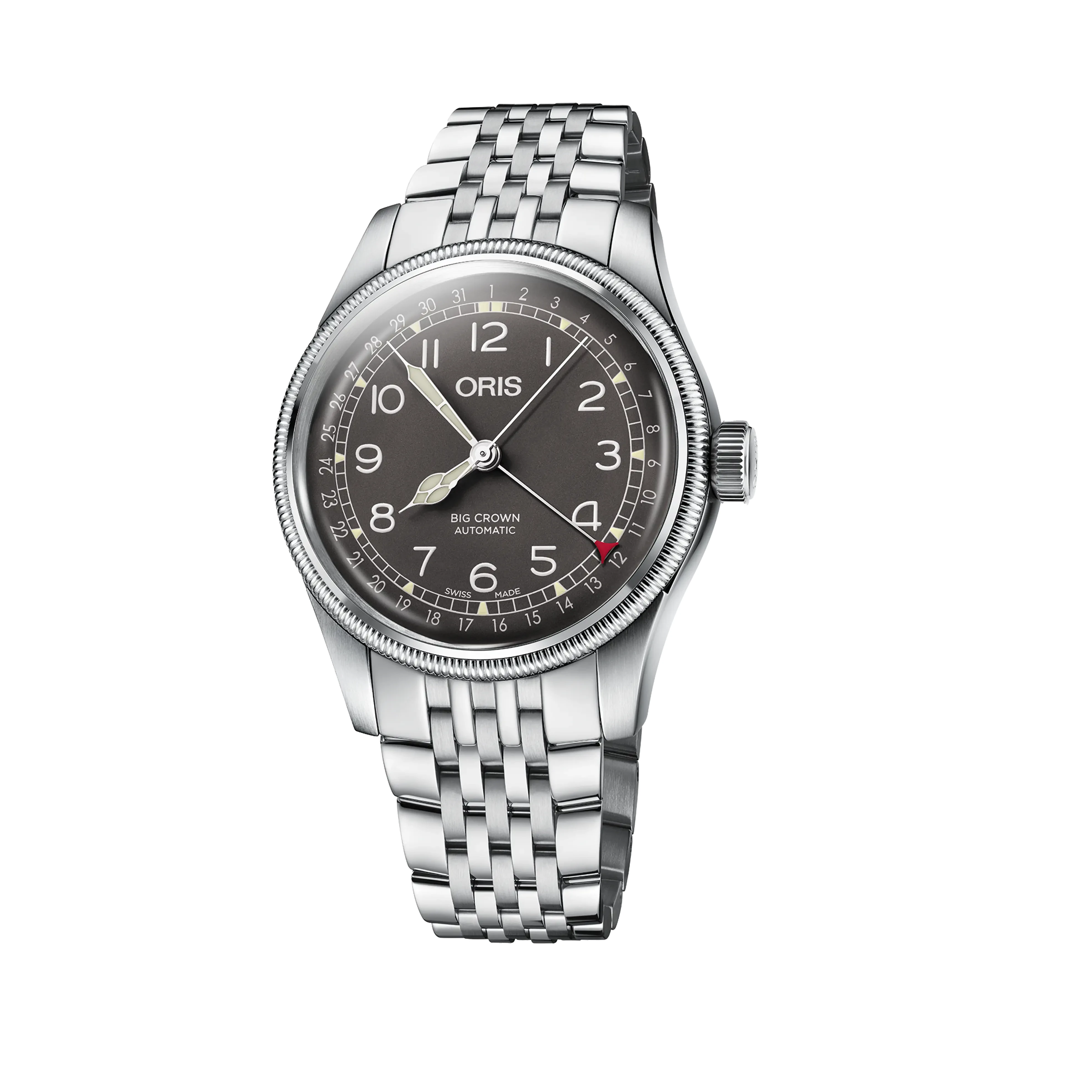 Oris Big Crown Pointer Date 40mm Automatik Edelstahlarmband Herrenuhr 01 754 7741 4064-07 8 20 22