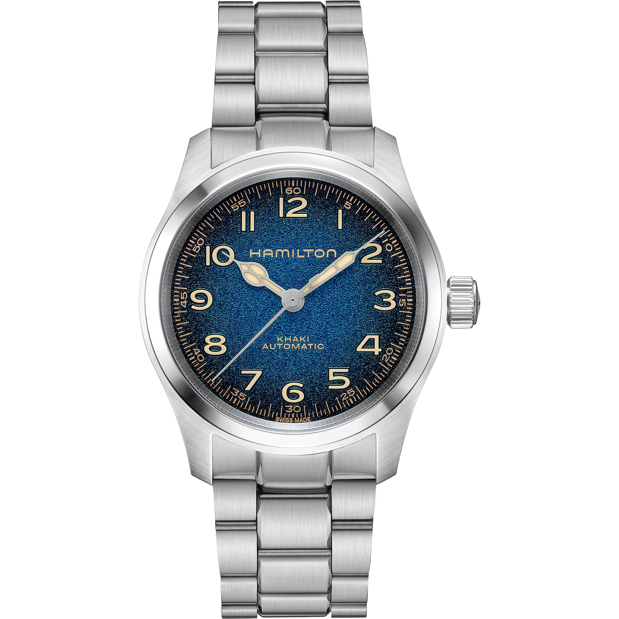 Hamilton Khaki Field Murph Automatik Blau Edelstahlband Herrenuhr H70405140