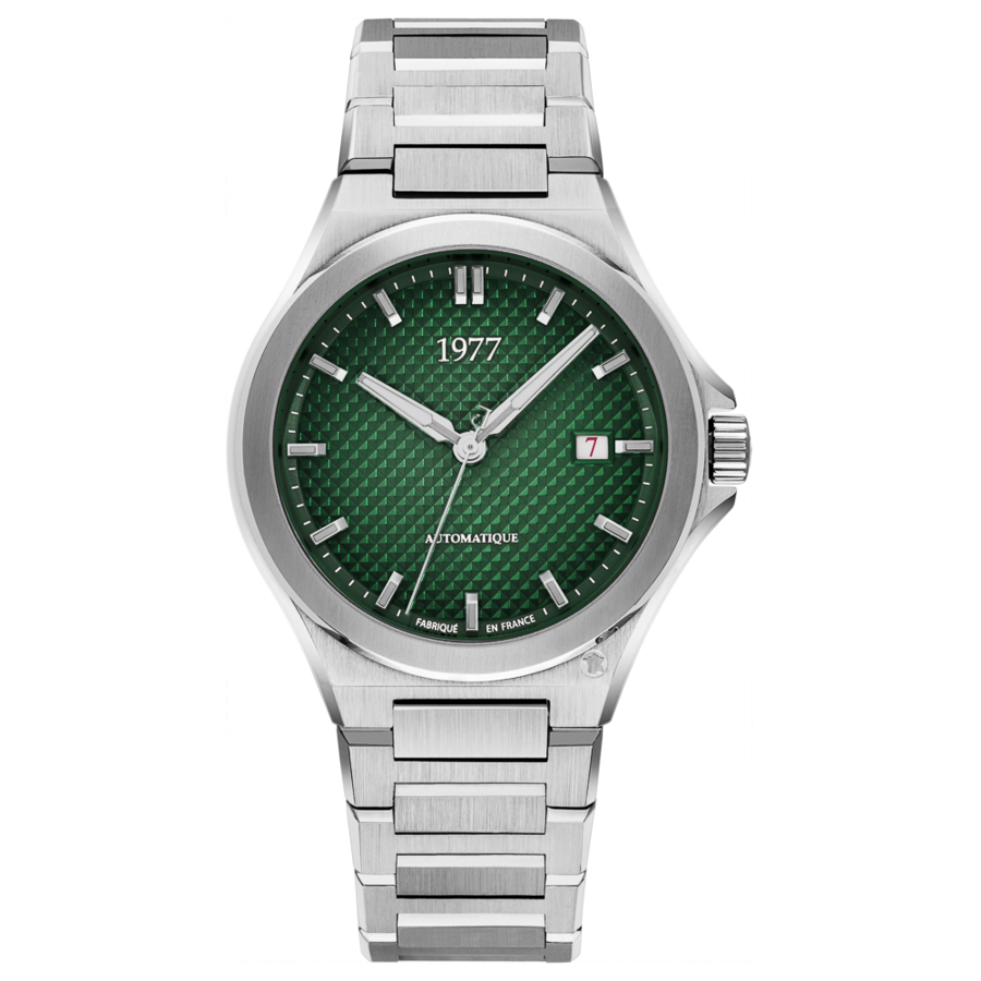1977 ARSENE Automatique, 41 MM, Cadran Vert , Bracelet Acier 904L Herrenuhr 1977P02171