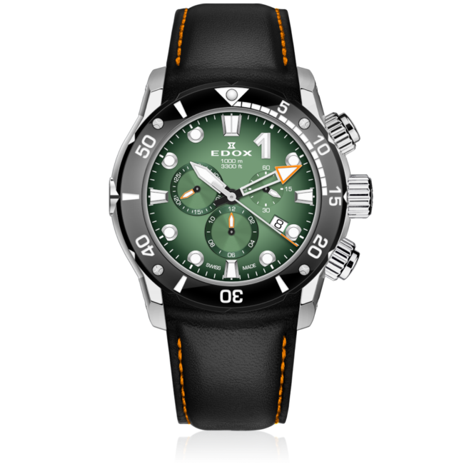 Edox CO-1 Quarz Chronograph Herrenuhr 10242 TIN VIN