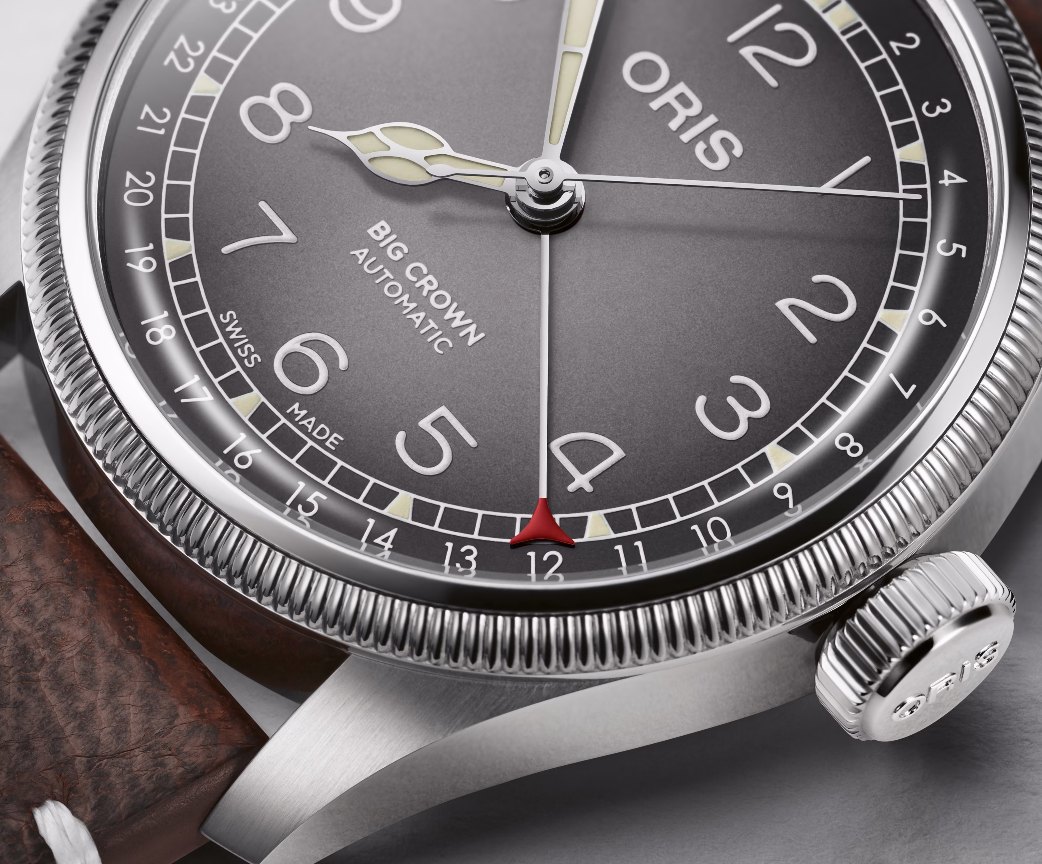 Oris Oris X Cervo Volante 38mm Automatik Lederarmband Herrenuhr 01 754 7779 4063-Set