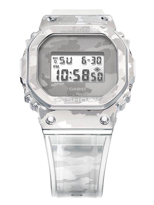 Casio G-Shock Herrenuhr Limited Edition Skeleton Camouflage GM-5600SCM-1ER
