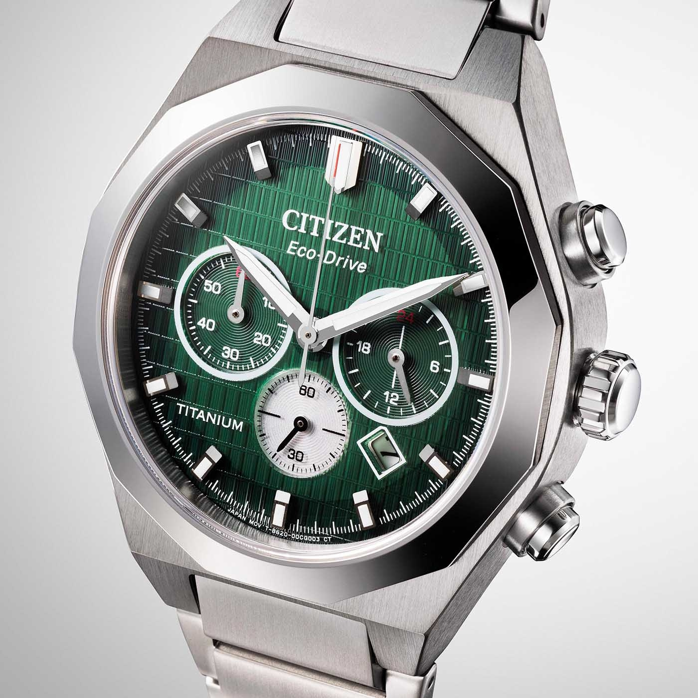 Citizen Zenshin Senkei Super Titanium™ Chronographen mit Eco-Drive Herrenuhr CA4691-59X