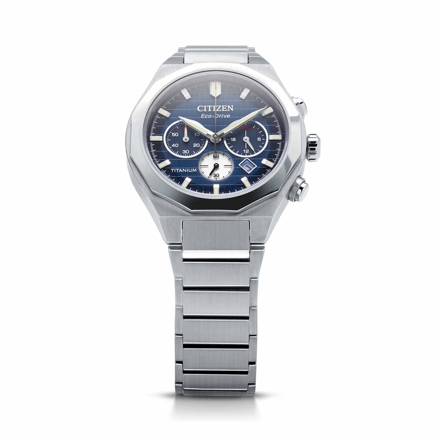 Citizen Zenshin Senkei Super Titanium™ Chronographen mit Eco-Drive Herrenuhr CA4691-59L