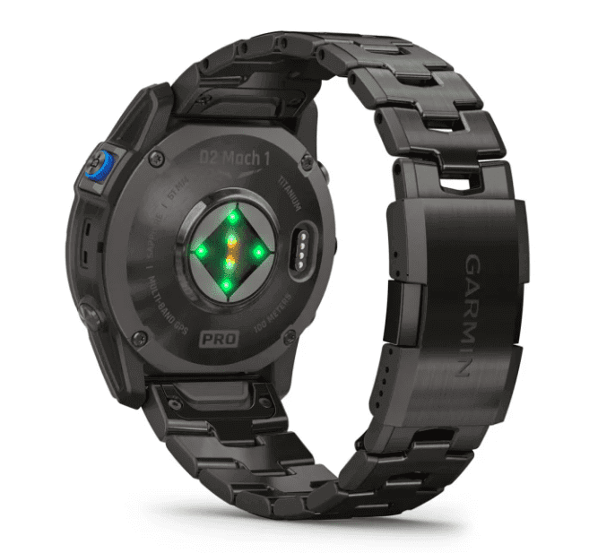 Garmin D2 Mach 1 Pro Piloten-Smartwatch mit Titan-Armband Herrenuhr mit Silikon Ersatzarmband  010-0