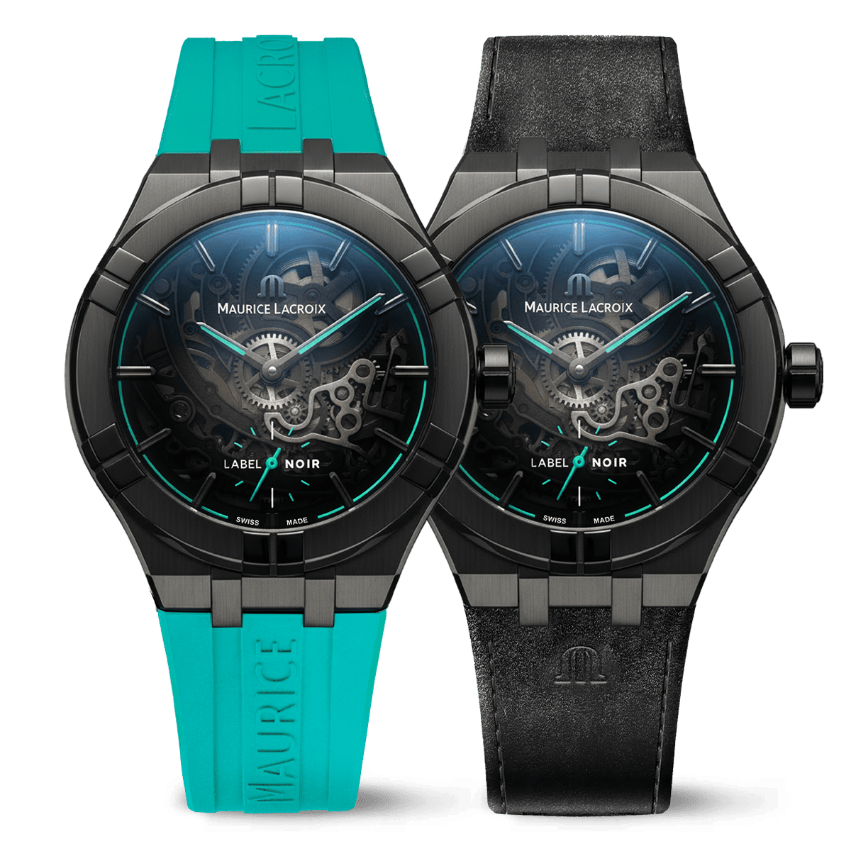Maurice Lacroix Aikon Automatic Skeleton 45mm Label Noir, Limited Edition Herrenuhr AI6028-DLB0B-030-H