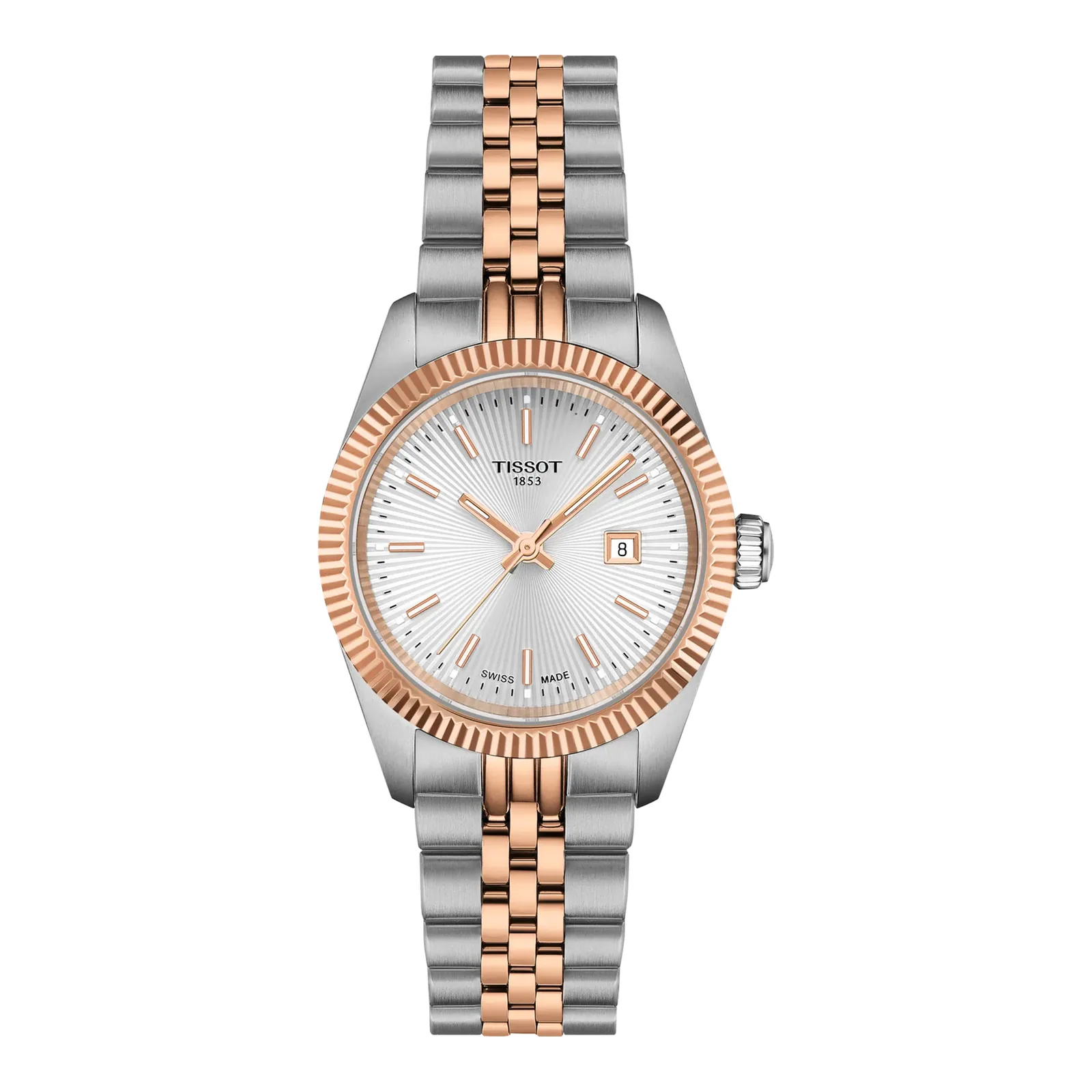 Tissot Ballade Quarz 30 mm Bicolor Roségold Damenuhr T156.010.22.031.01