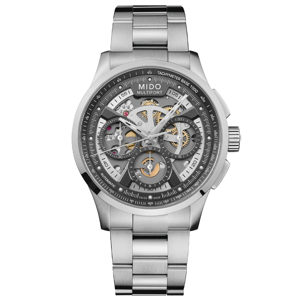 Mido Multifort Skeleton Chronograph Herrenuhr M038.662.11.060.00