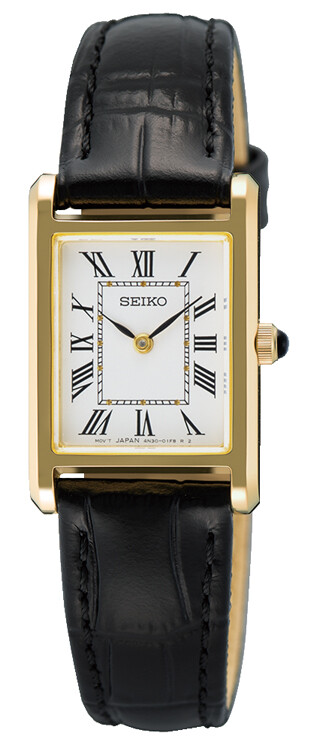 Seiko Klassik Quarz Gold Damenuhr SWR108P1