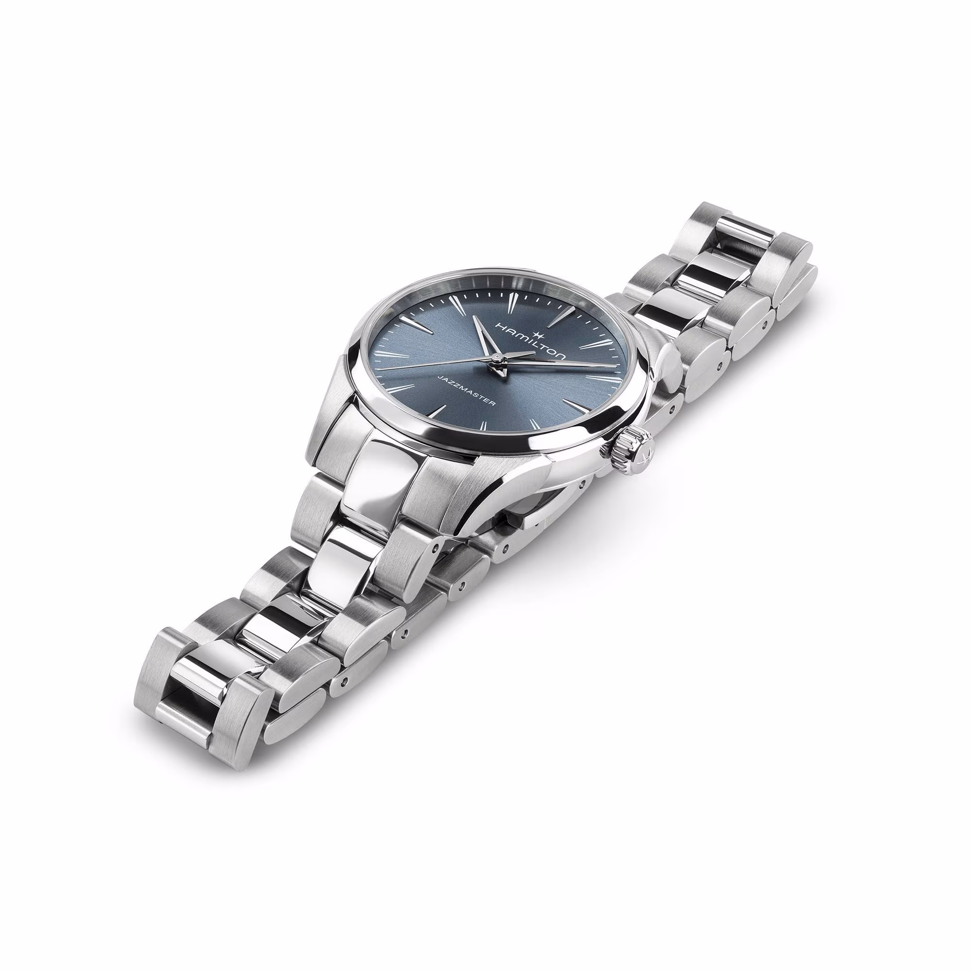 Hamilton Jazzmaster Quartz 32 mm Blau Damenuhr H32301141