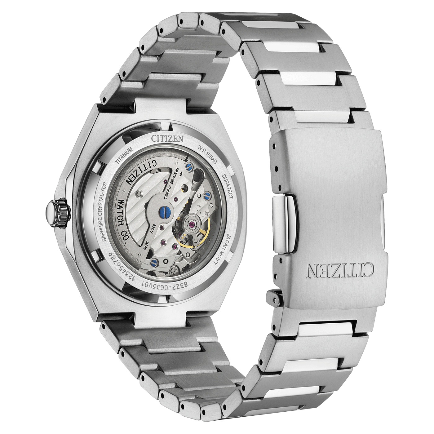 Citizen Super Titanium Zenshin 60 grün Herrenuhr NK5020-58X