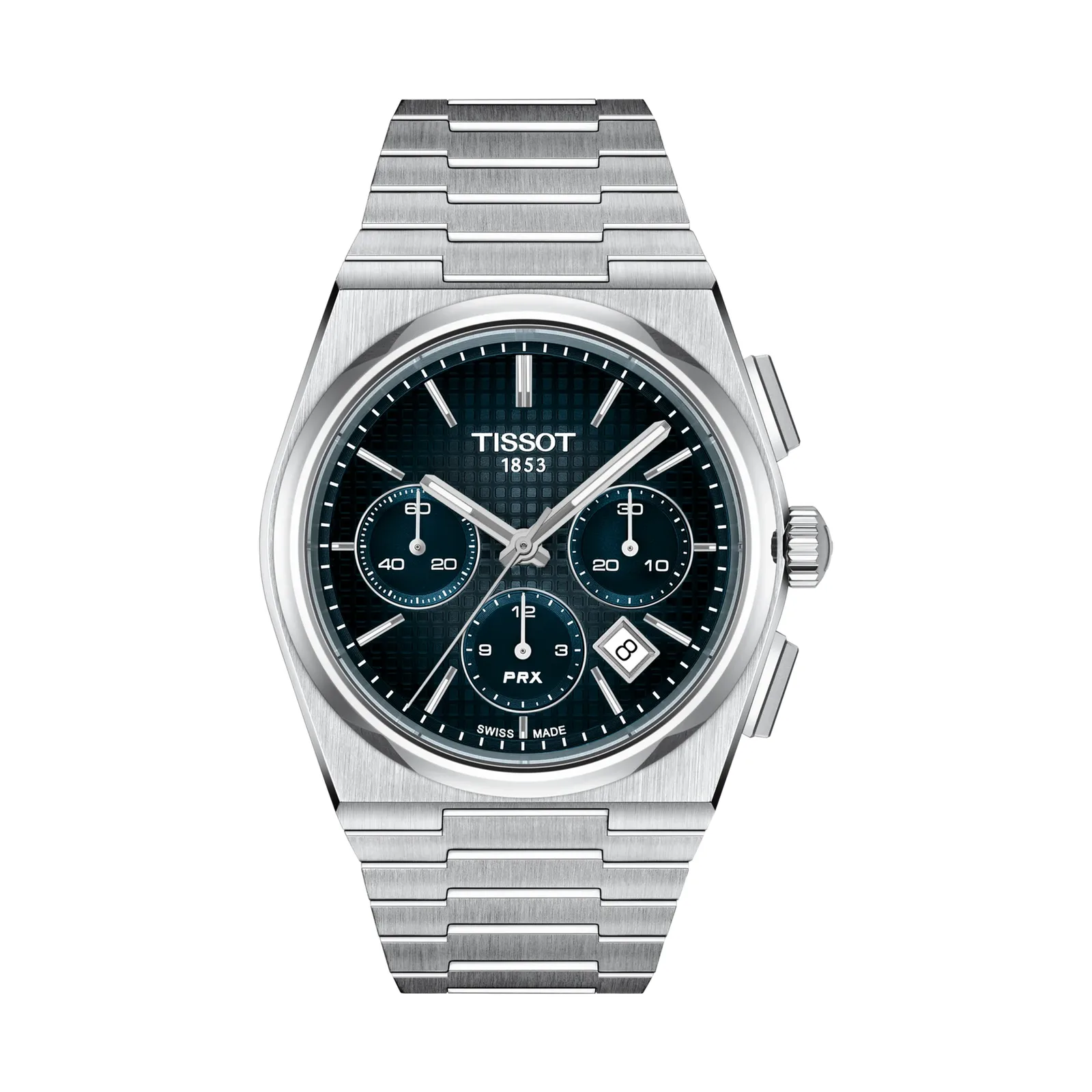 Tissot PRX Chronograph Automatik 42 mm Blau Herrenuhr T137.427.11.041.01