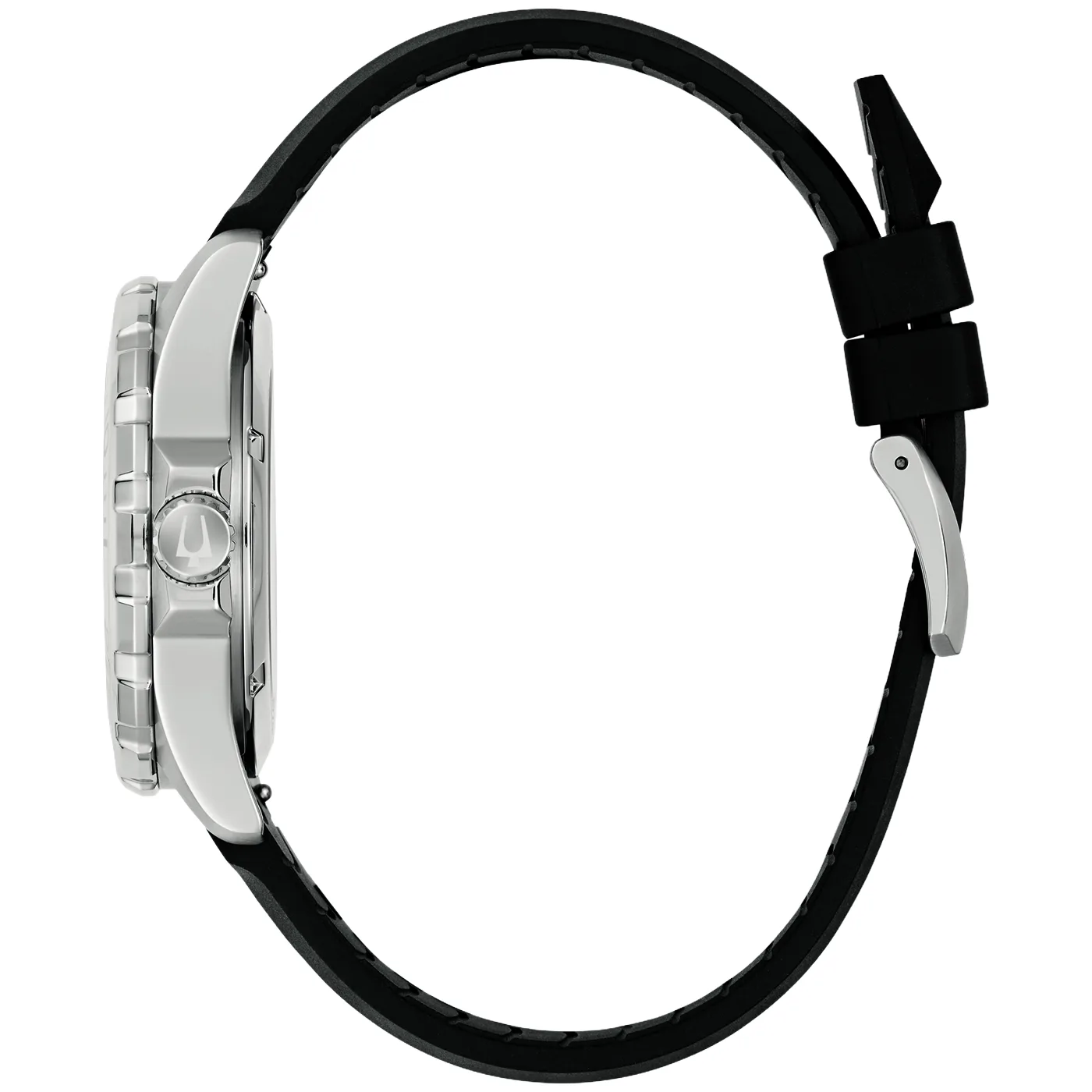 Bulova Marine Star Automatik Schwarz Kunststoffband Herrenuhr 98B465
