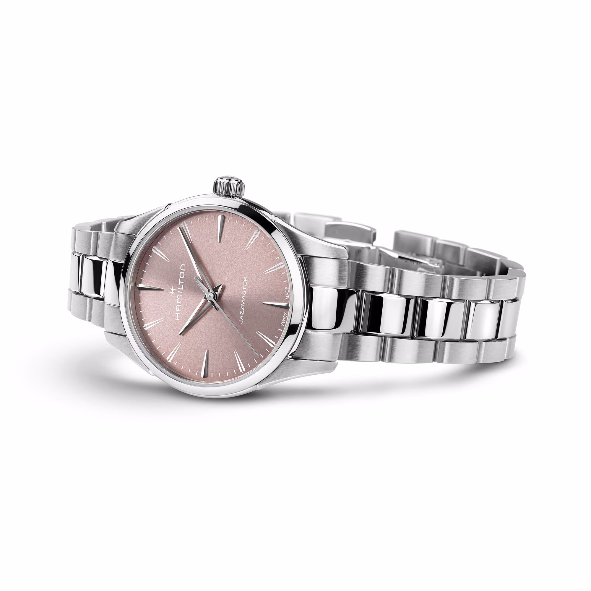 Hamilton Jazzmaster Quartz 32 mm Rosa Damenuhr H32301171